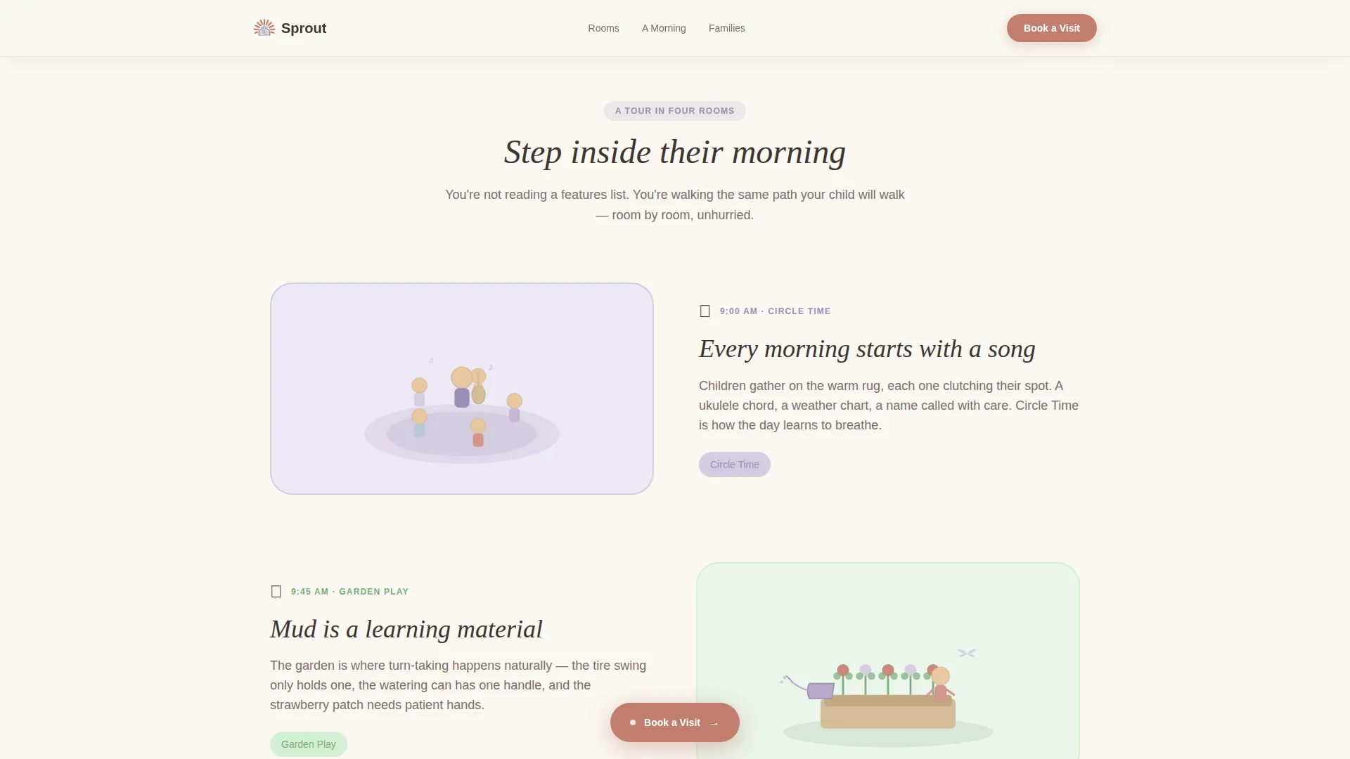 Preschool Landing Page Template for Early Childhood Programs