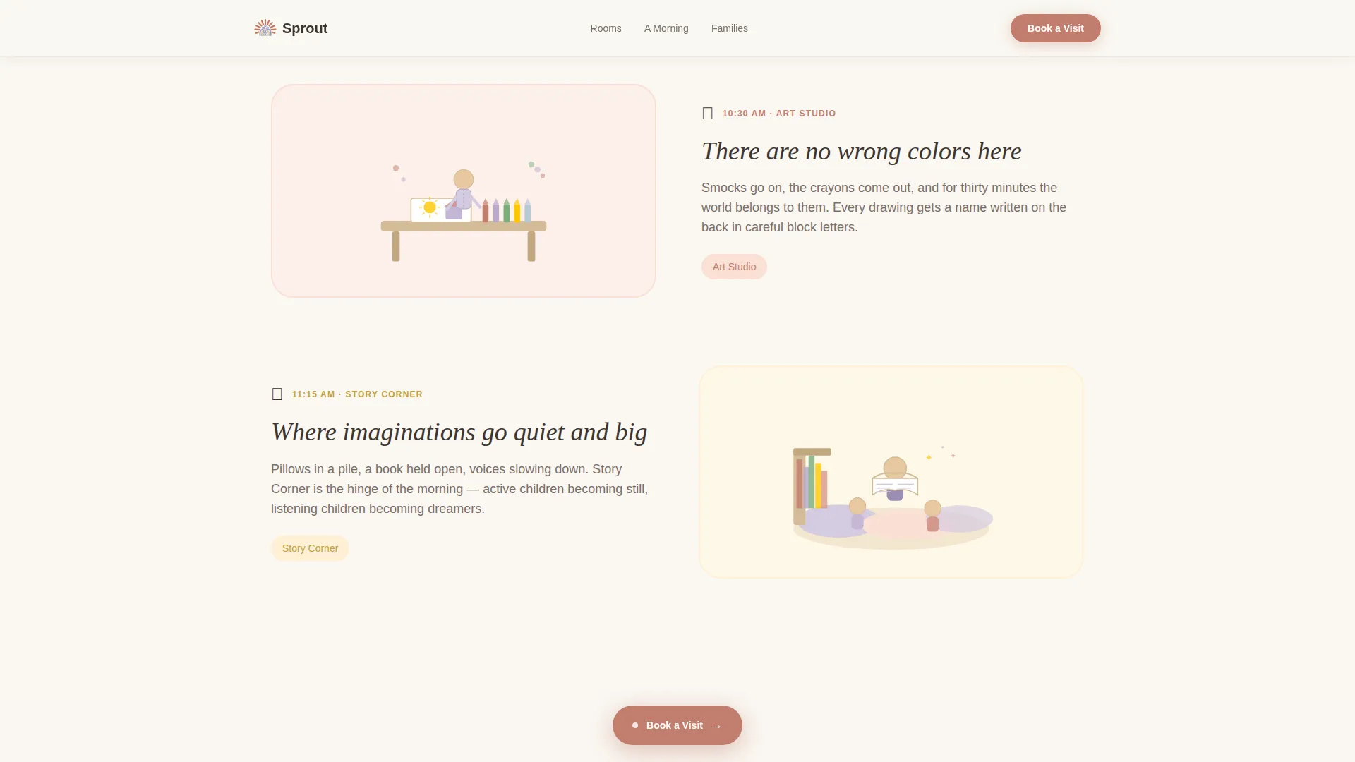 Preschool Landing Page Template for Early Childhood Programs