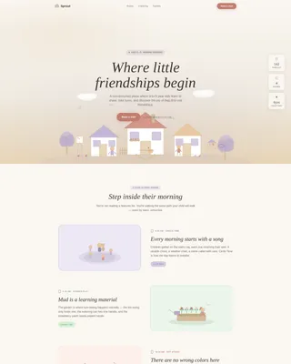 Preschool Landing Page Template for Early Childhood Programs