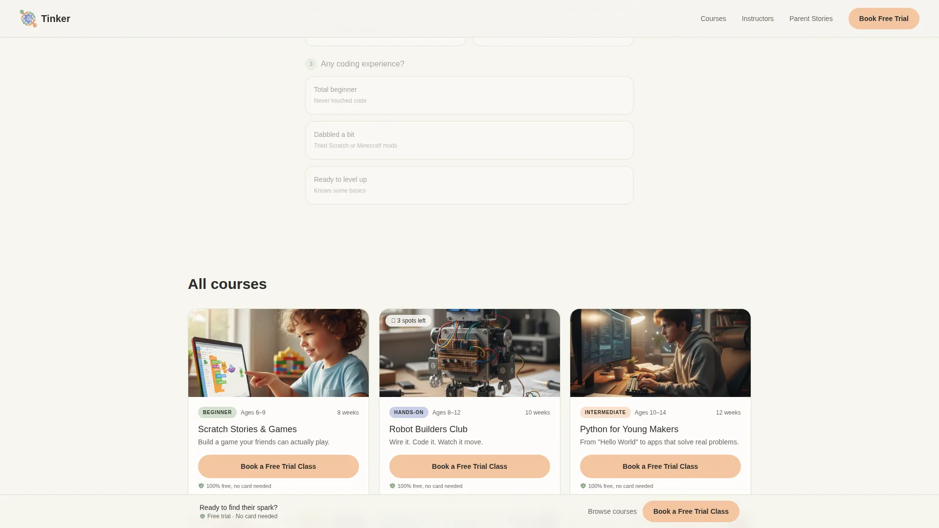 Kids Activity & Learning Center Booking Website Template