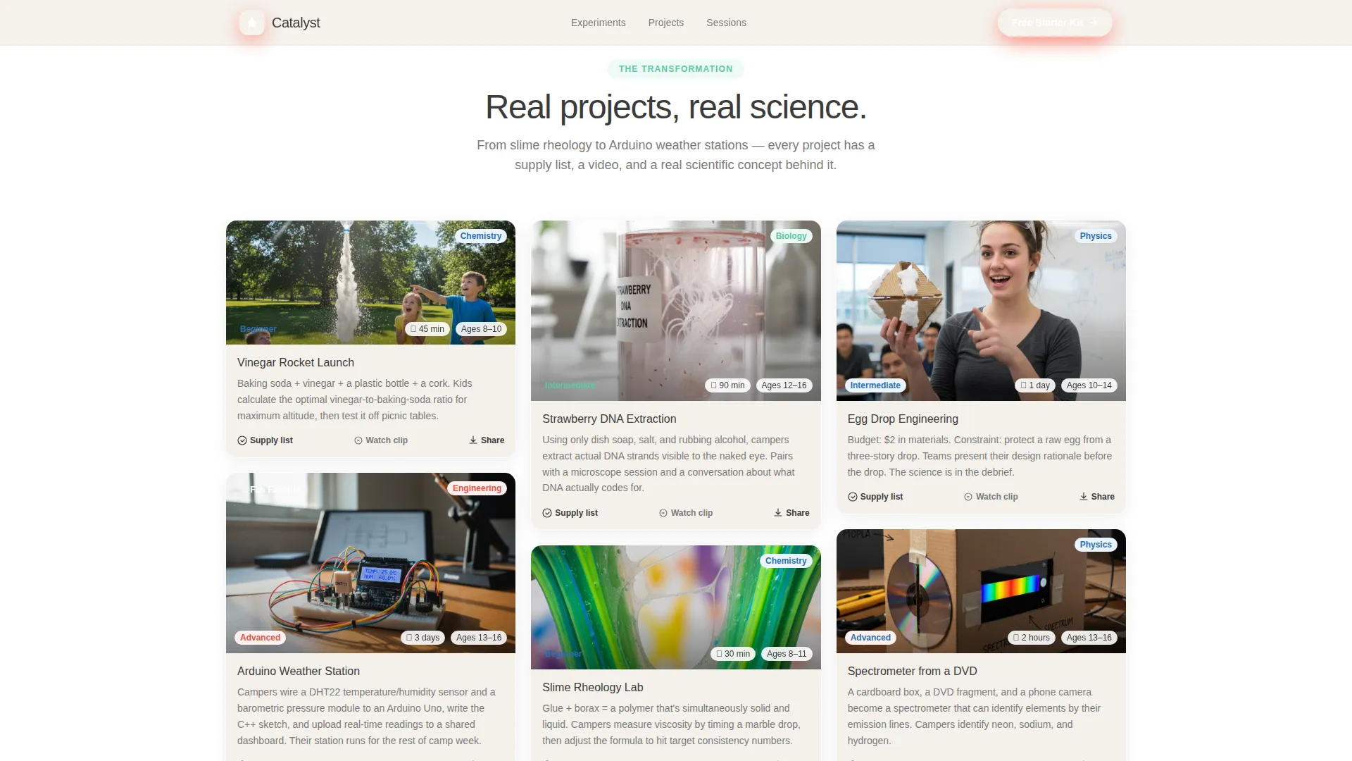 Summer Camp & Outdoor Program Professional Website Template