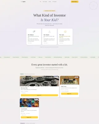 Toy & Baby Products Brand Education Website Template