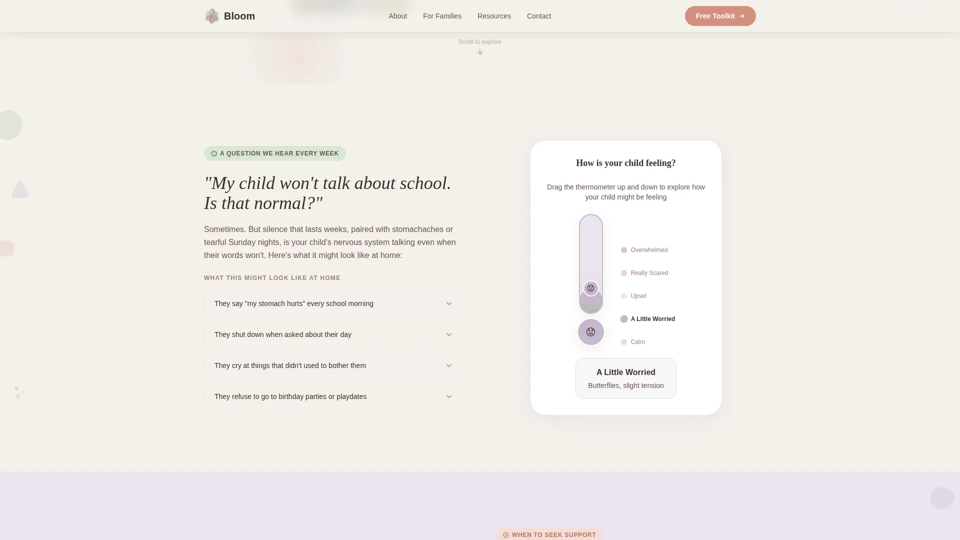 School Age (5-10) Products & Booking Website Template