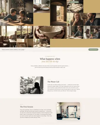 Family Counseling & Support Specialist Professional Website Template