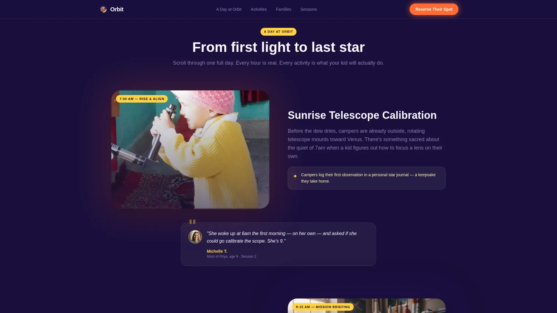 Summer Camp & Outdoor Program Booking Website Template