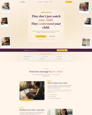 Nanny & Au Pair Booking Website Template