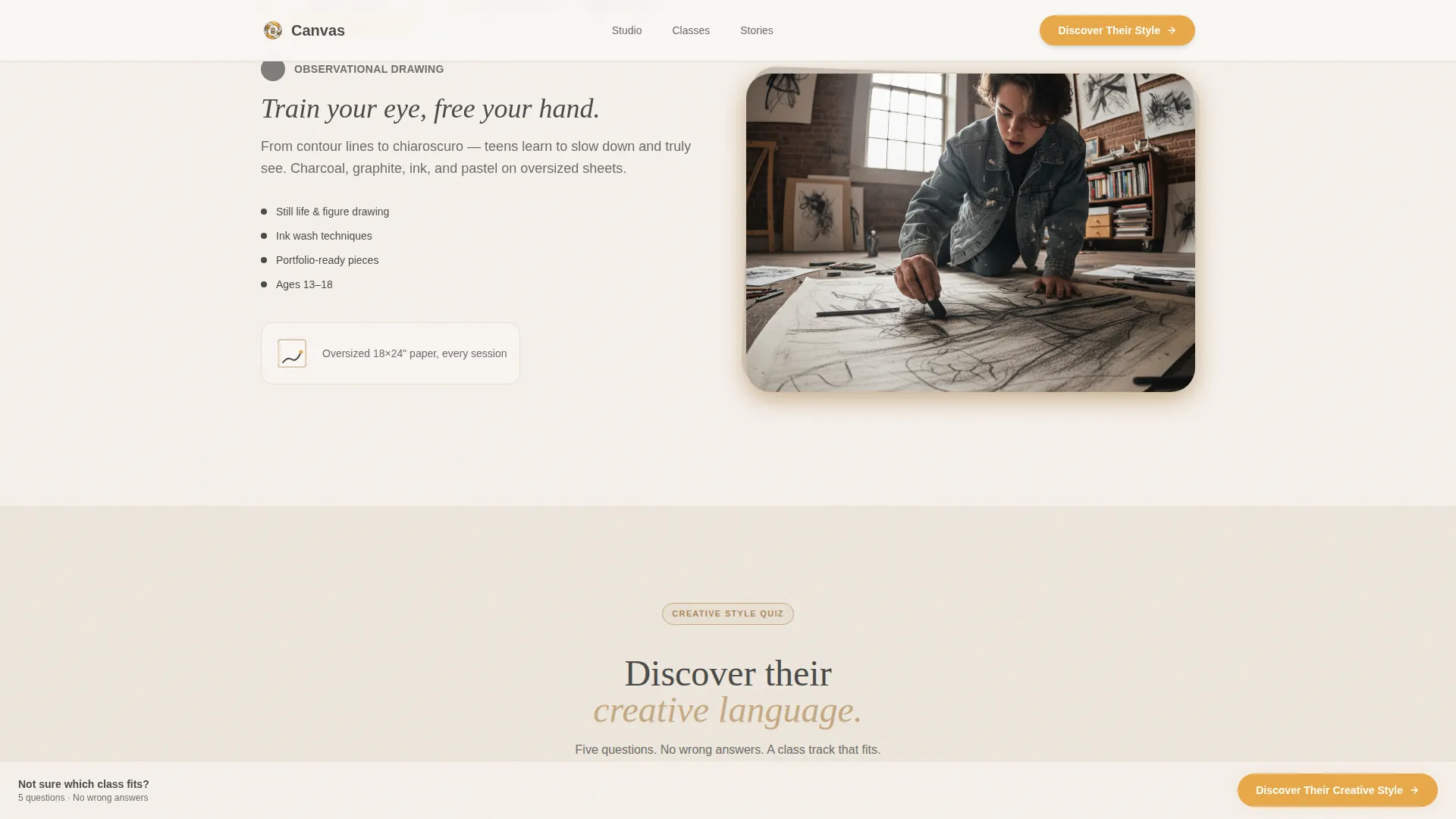Teen (13-18) Products & Professional Website Template