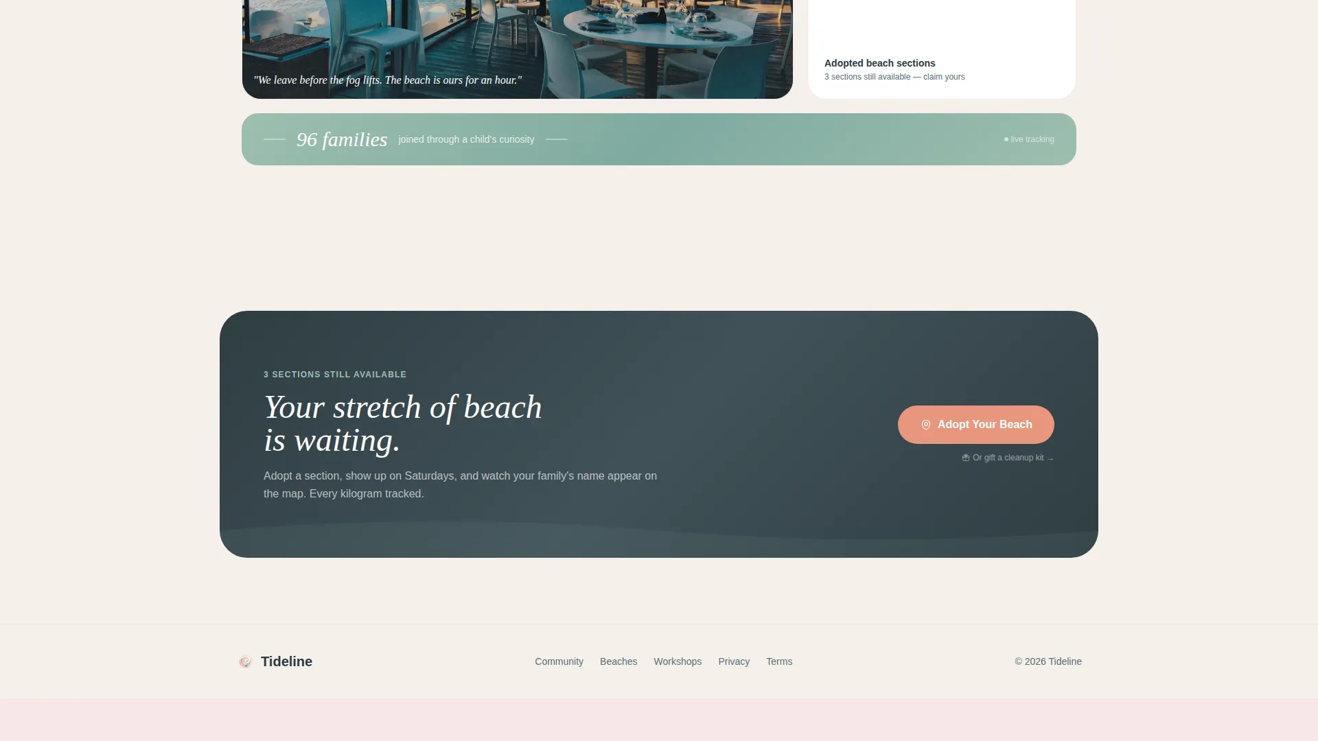 Pioneering Ocean Conservation Landing Page Template