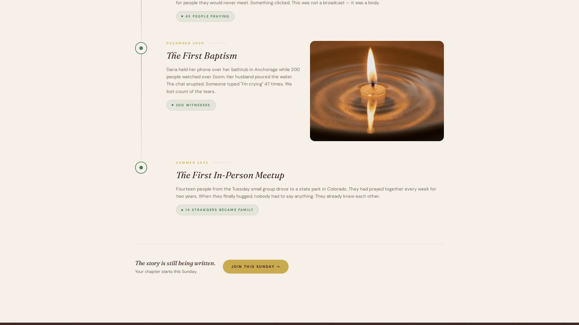 Virtual Church Landing Page Template
