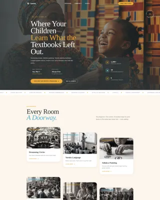 Pan-African Cultural Center Landing Page Template