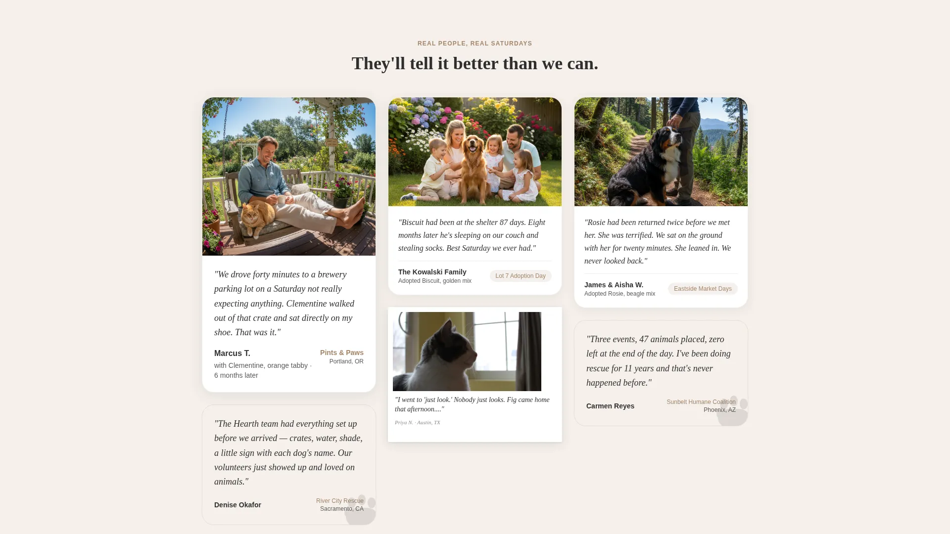 Pet Adoption Event Organizer Landing Page Template