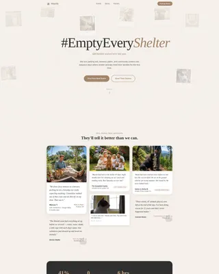 Pet Adoption Event Organizer Landing Page Template