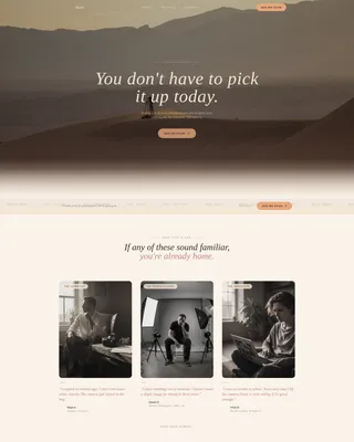 Photographers Accountability Group Landing Page Template