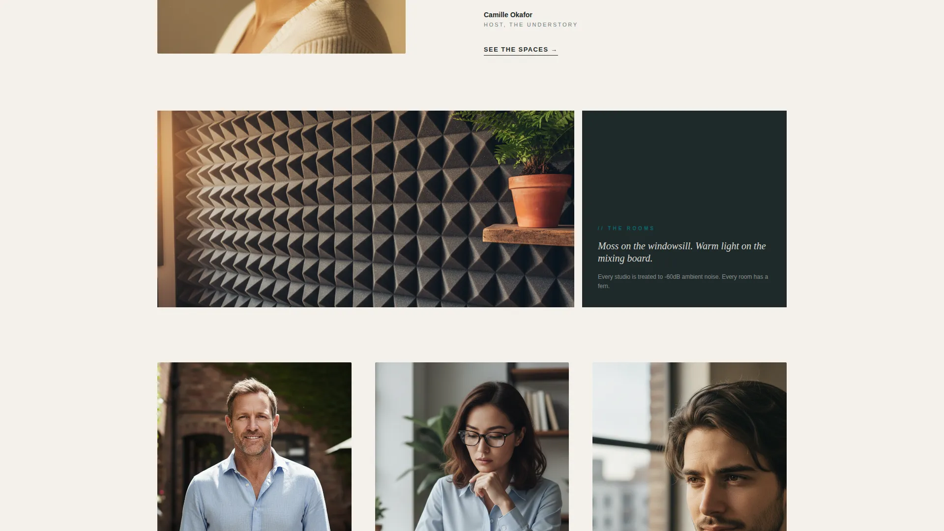 Podcasters Co-Working Community Landing Page