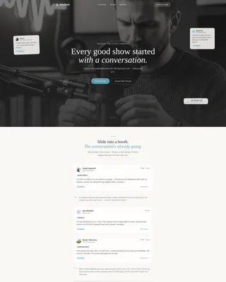 Podcasters Forum Community Landing Page Template