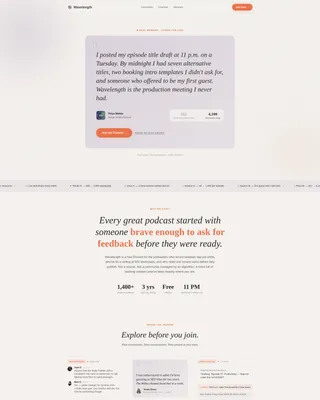 Podcasters Free Discord Community Landing Page