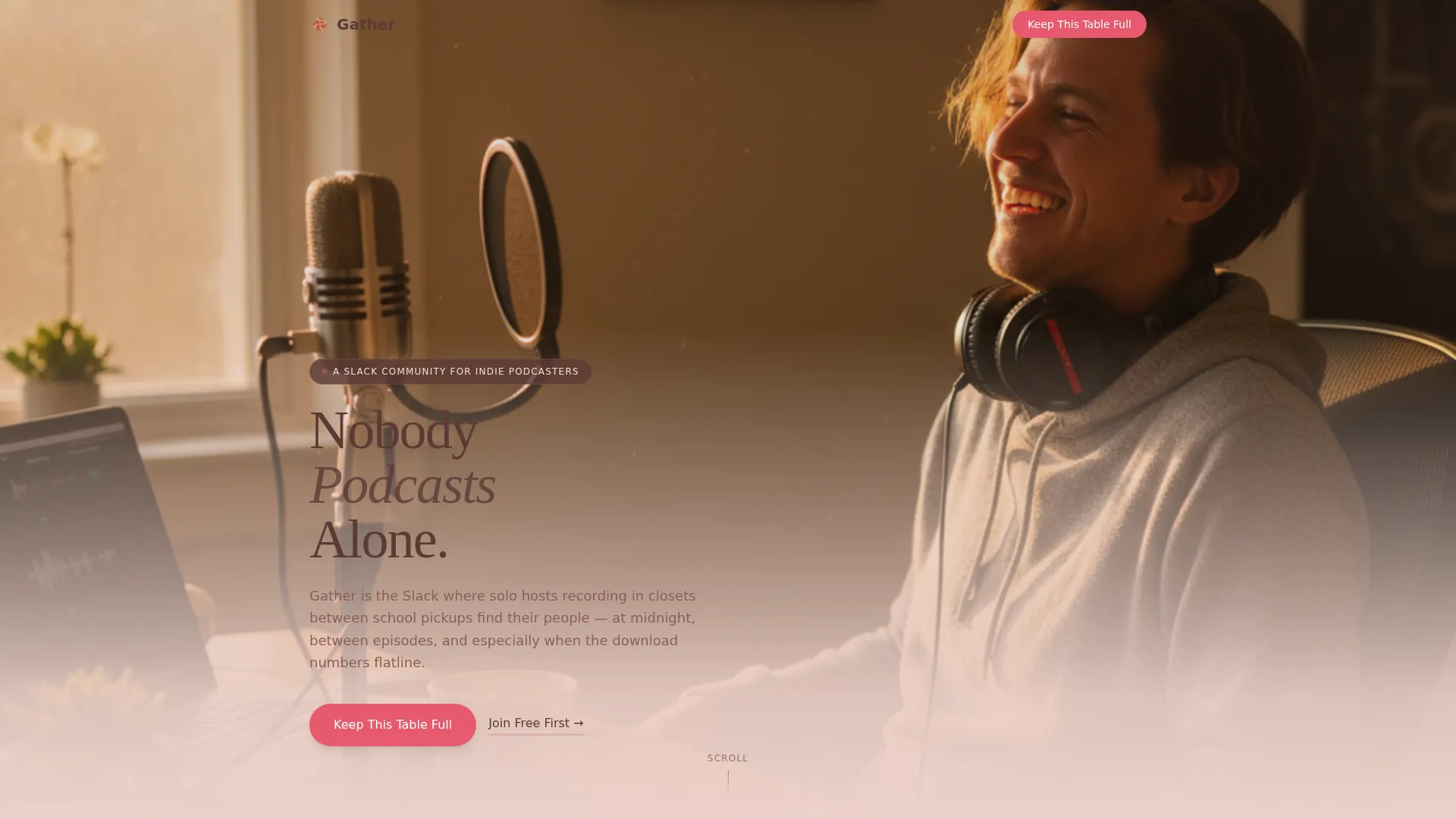 Podcasters Community Donation Landing Page Template