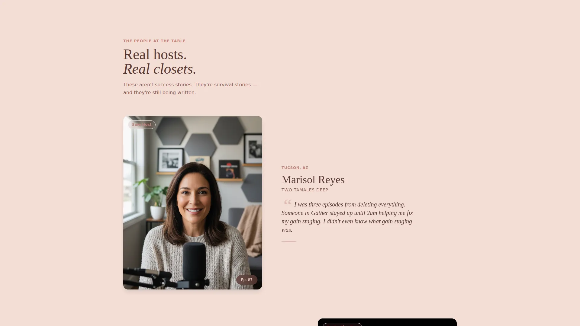 Podcasters Community Donation Landing Page Template