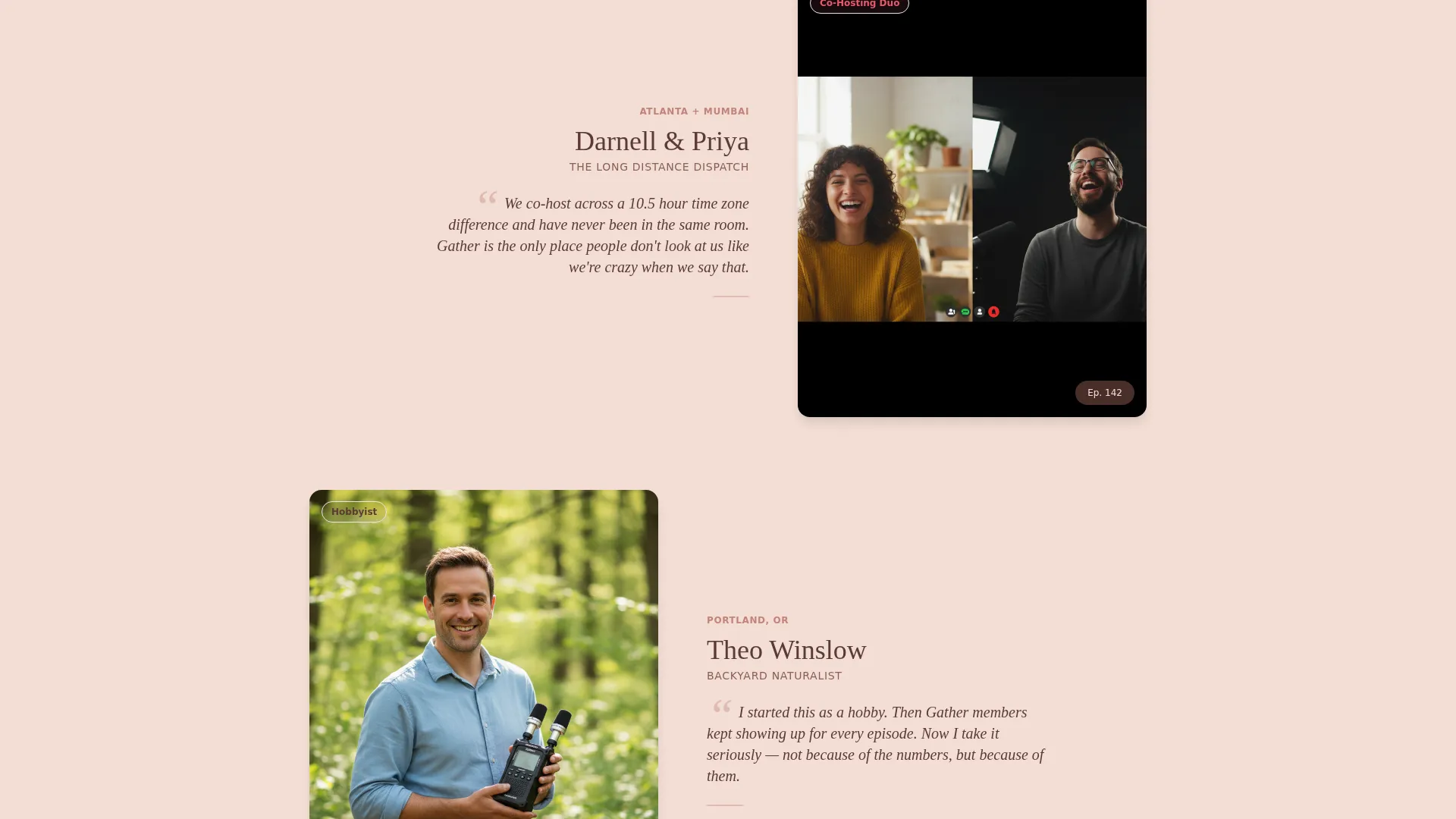 Podcasters Community Donation Landing Page Template