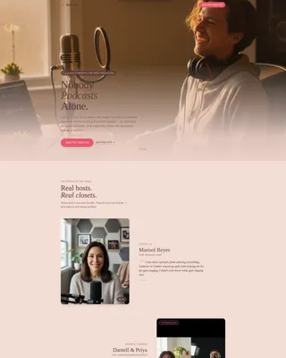 Podcasters Community Donation Landing Page Template