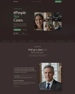 Prison Reform Advocacy Landing Page Template