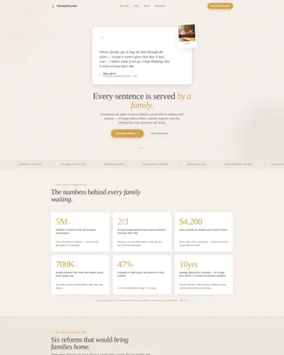 Prison Reform Community Foundation Landing Page