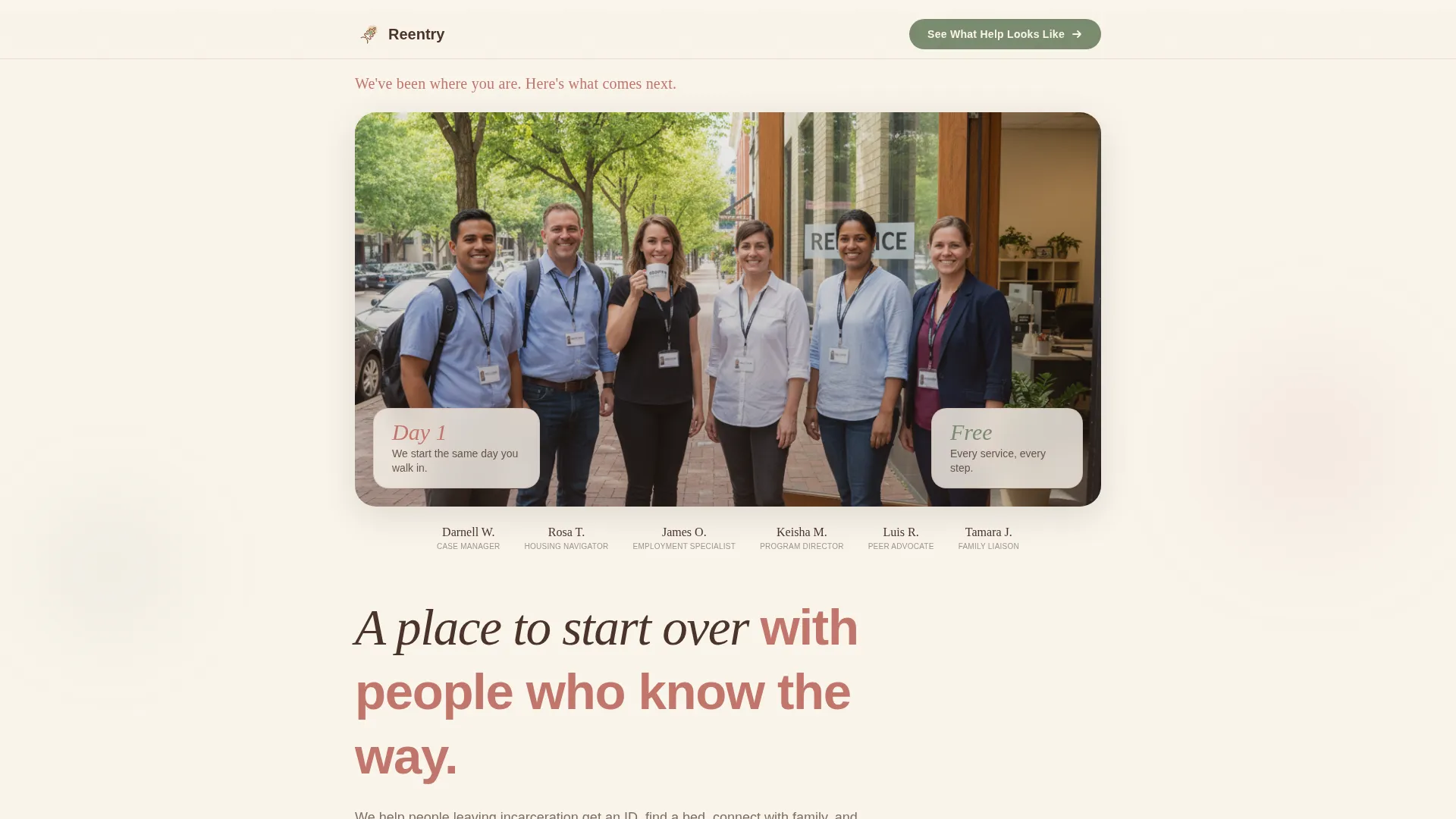 Nonprofit Landing Page Template | Desert Rose