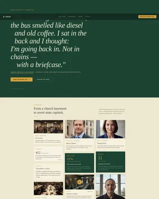 Prison Reform Grassroots Organization Landing Page
