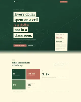 Prison Reform Policy Institute Landing Page Template