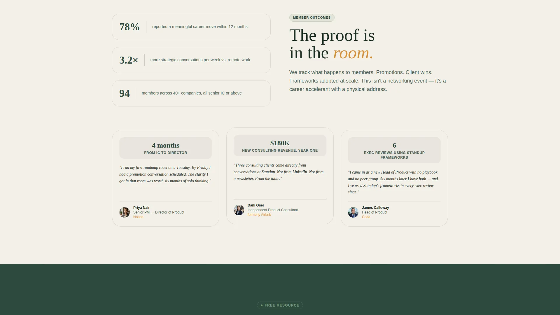 PM Co-Working Community Landing Page Template