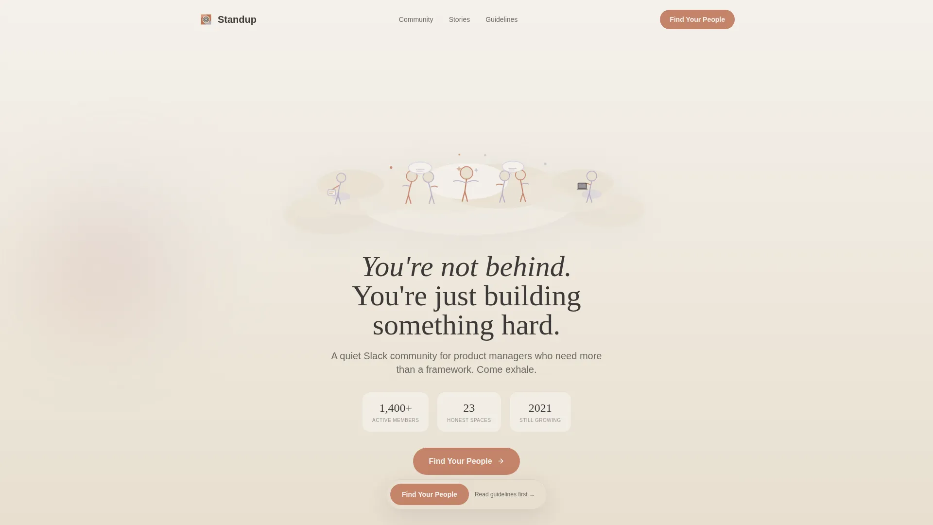 Product Managers Community Landing Page Template