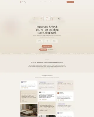 Product Managers Community Landing Page Template