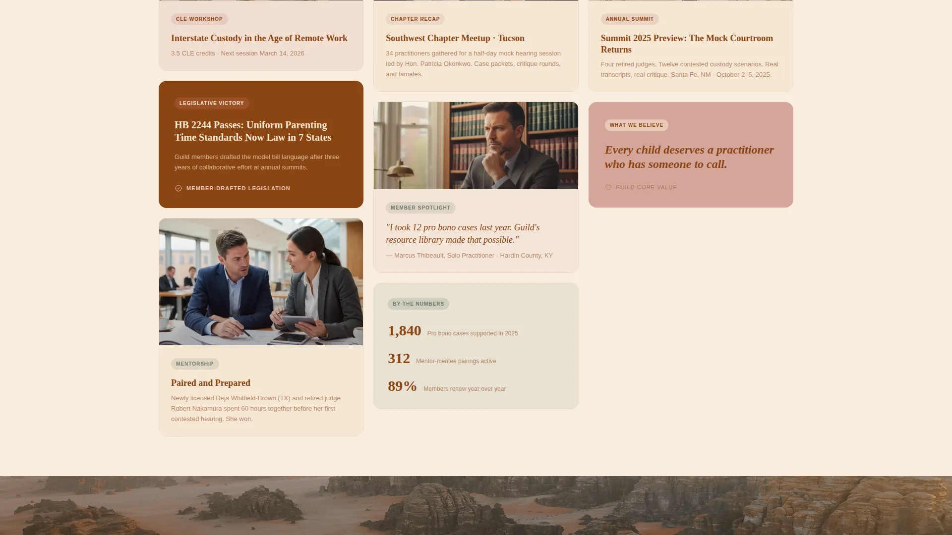 Family Law Association Landing Page Template
