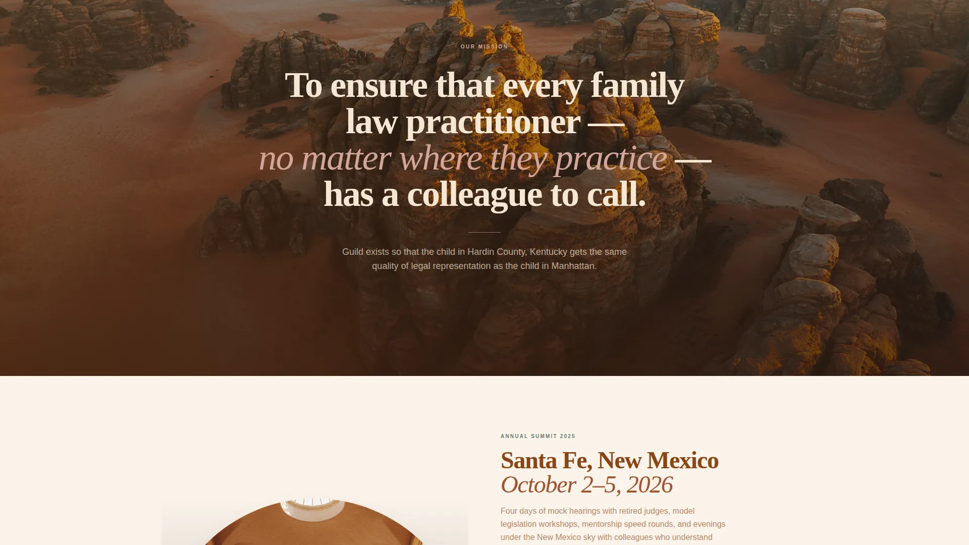 Family Law Association Landing Page Template