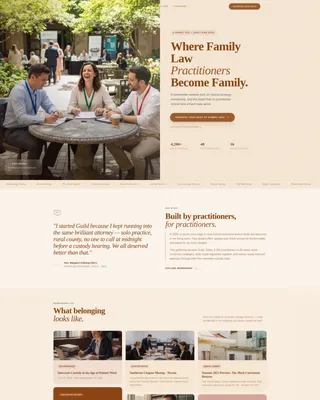 Family Law Association Landing Page Template