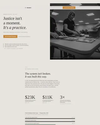 Racial Justice Nonprofit Reviews & Social Proof Website Template