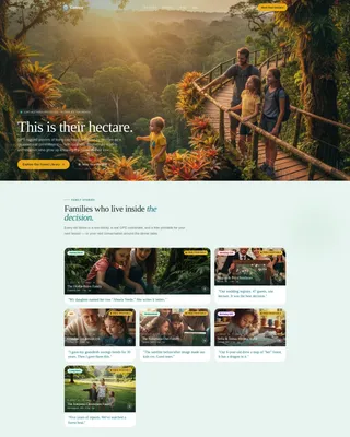 Rainforest Protection Community Foundation Landing Page