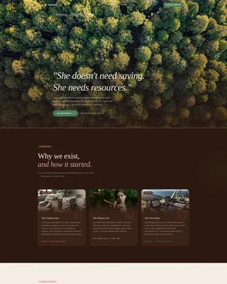 Rainforest Mutual Aid Network Landing Page Template