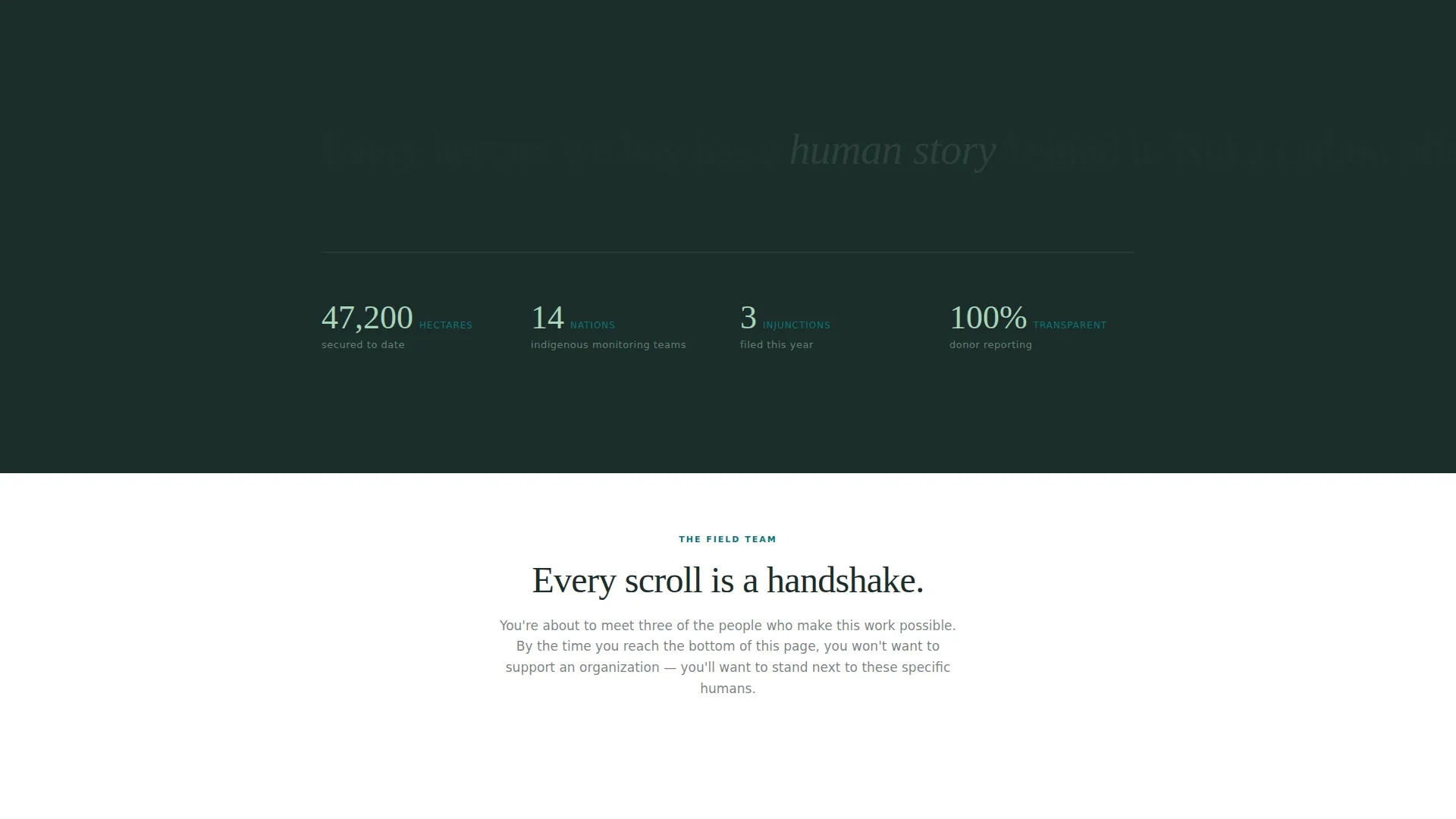 Rainforest Protection Nonprofit Landing Page Template