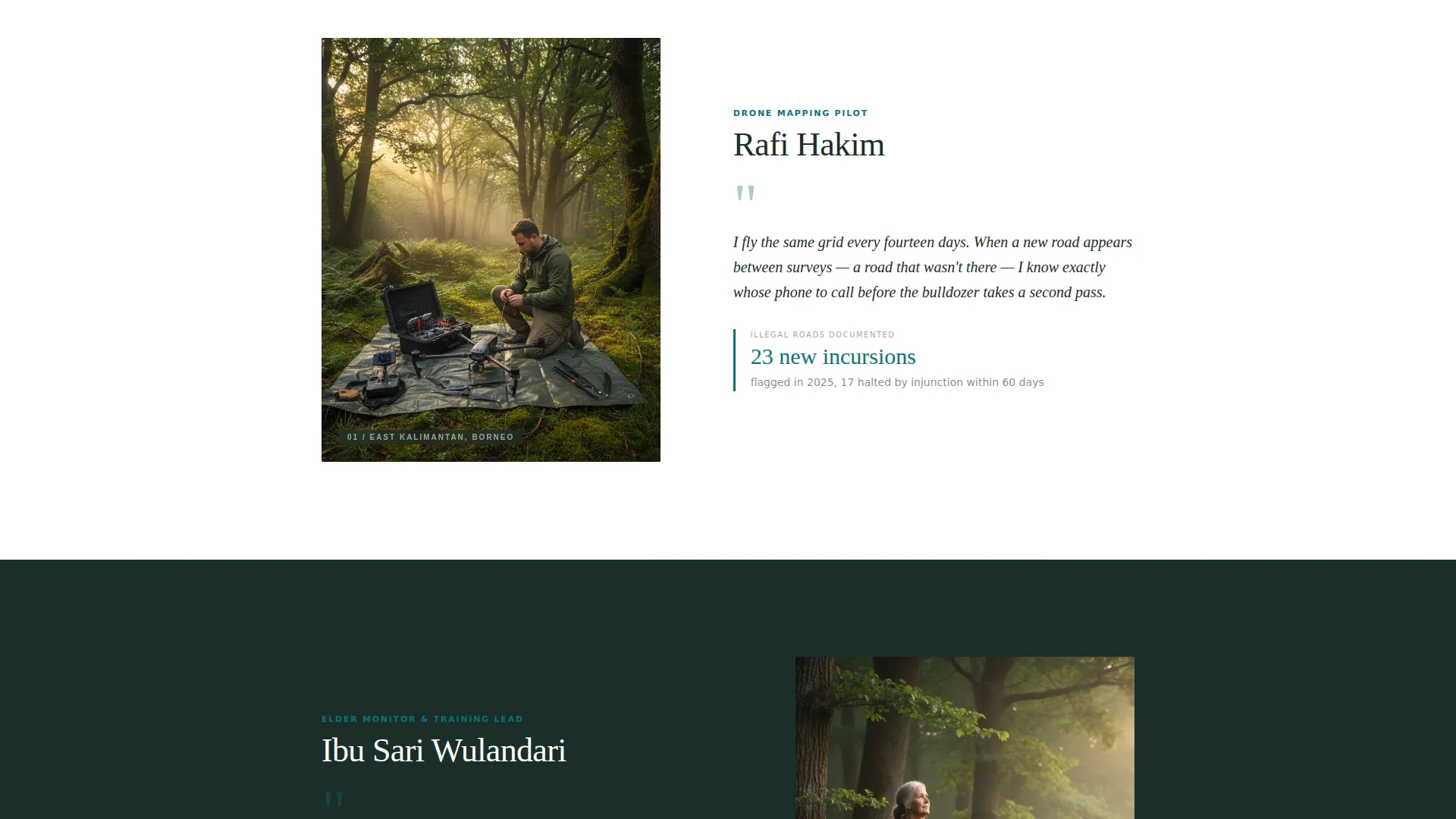 Rainforest Protection Nonprofit Landing Page Template