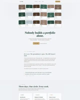 Real Estate Investors Accountability Group Landing Page