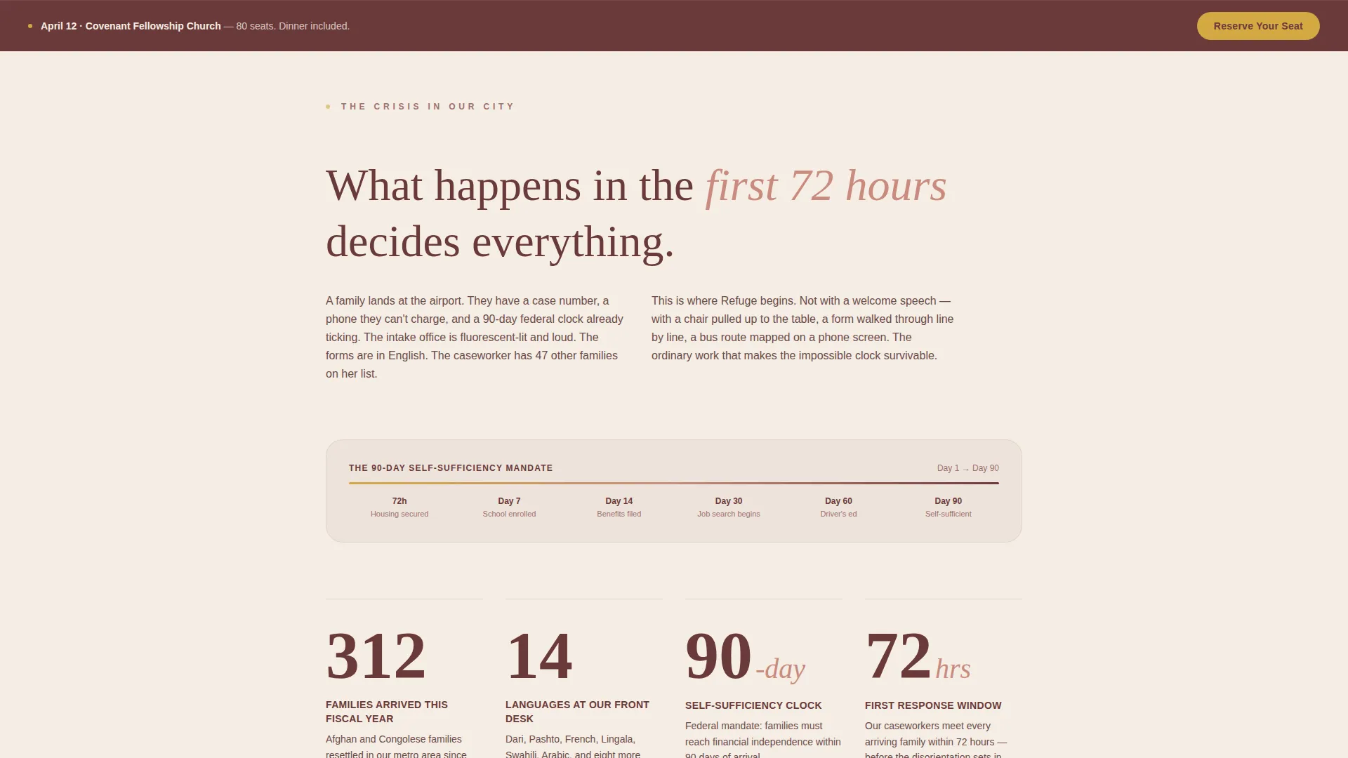 Nonprofit Migration Landing Page Template