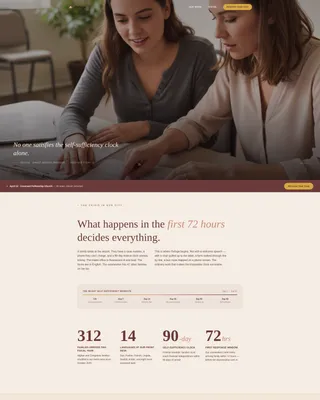 Nonprofit Migration Landing Page Template