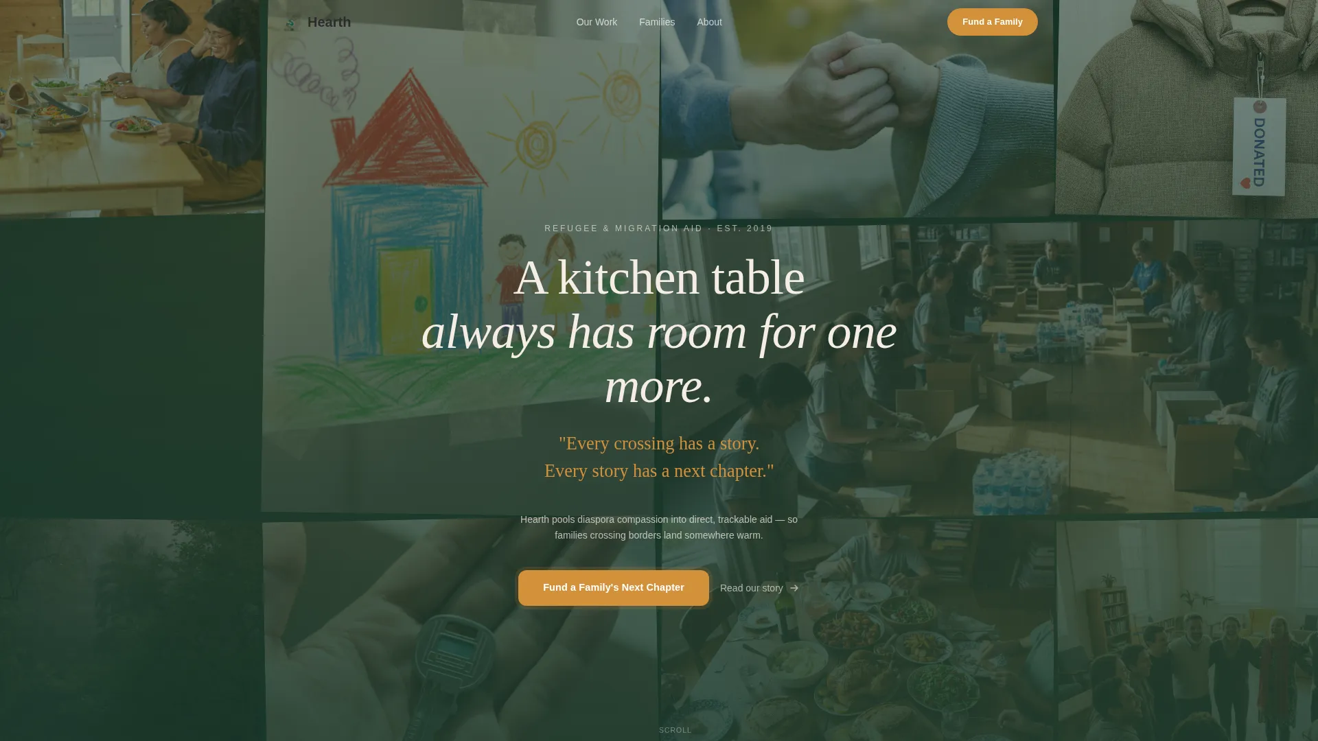 Refugee Fundraising Landing Page Template