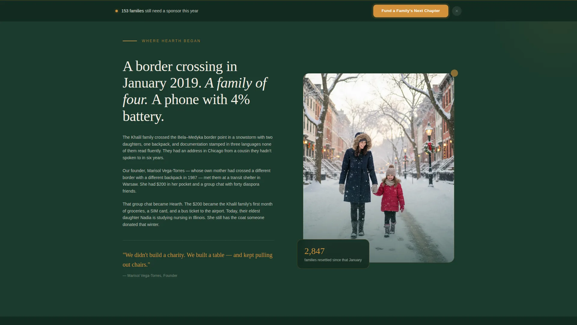 Refugee Fundraising Landing Page Template