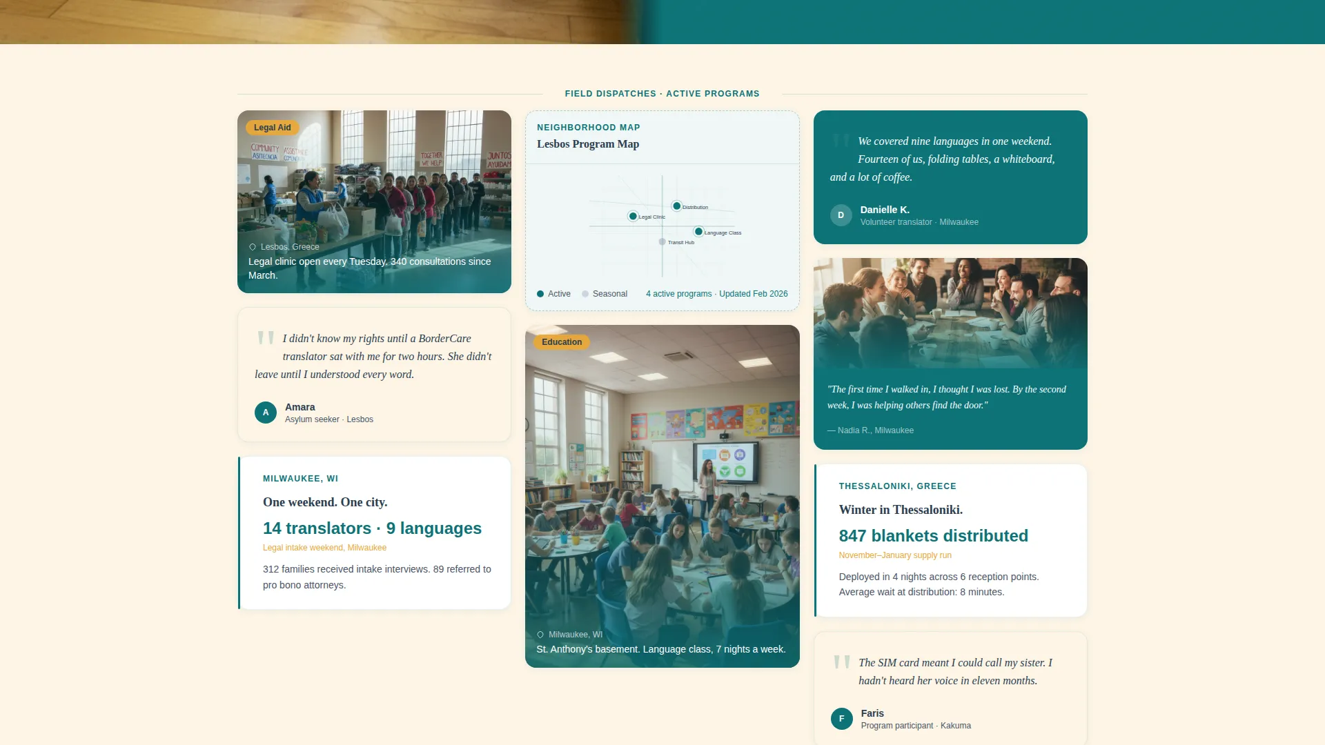 Humanitarian Refugee Fundraising Landing Page Template