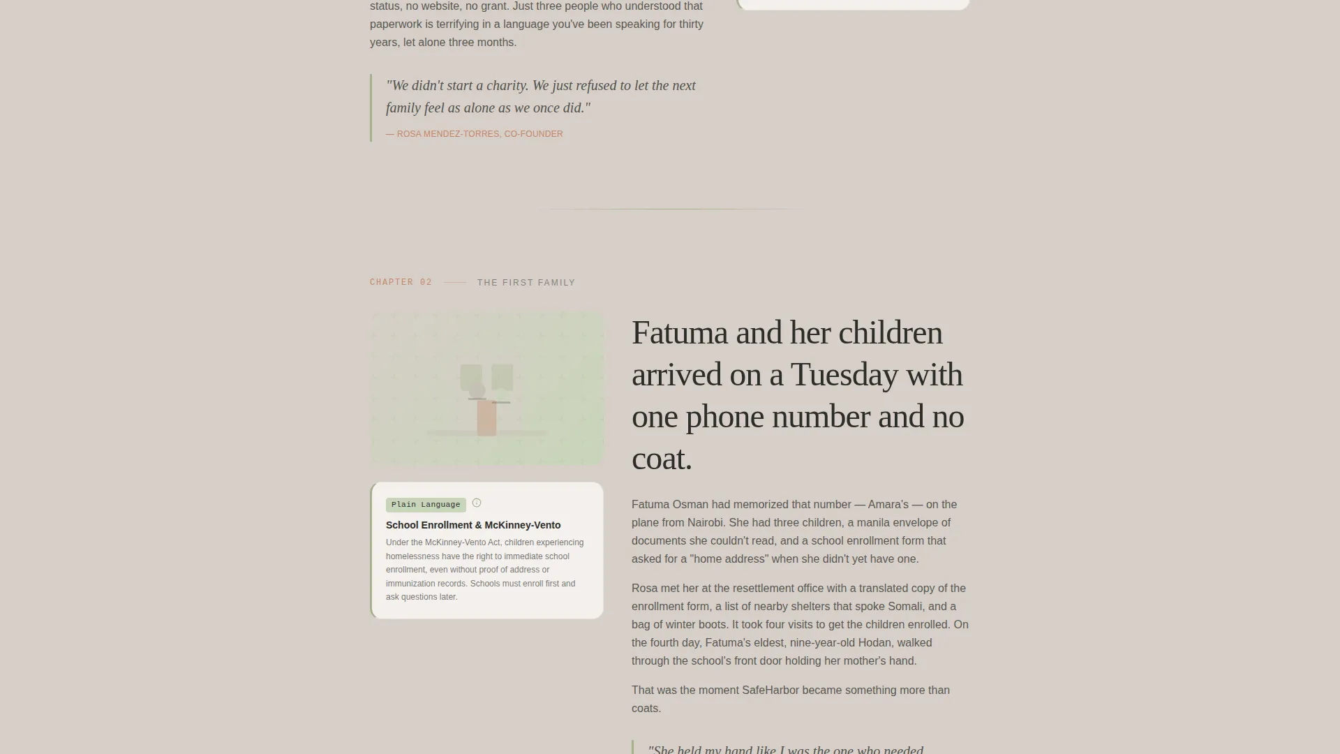 Refugee Mutual Aid Network Landing Page Template