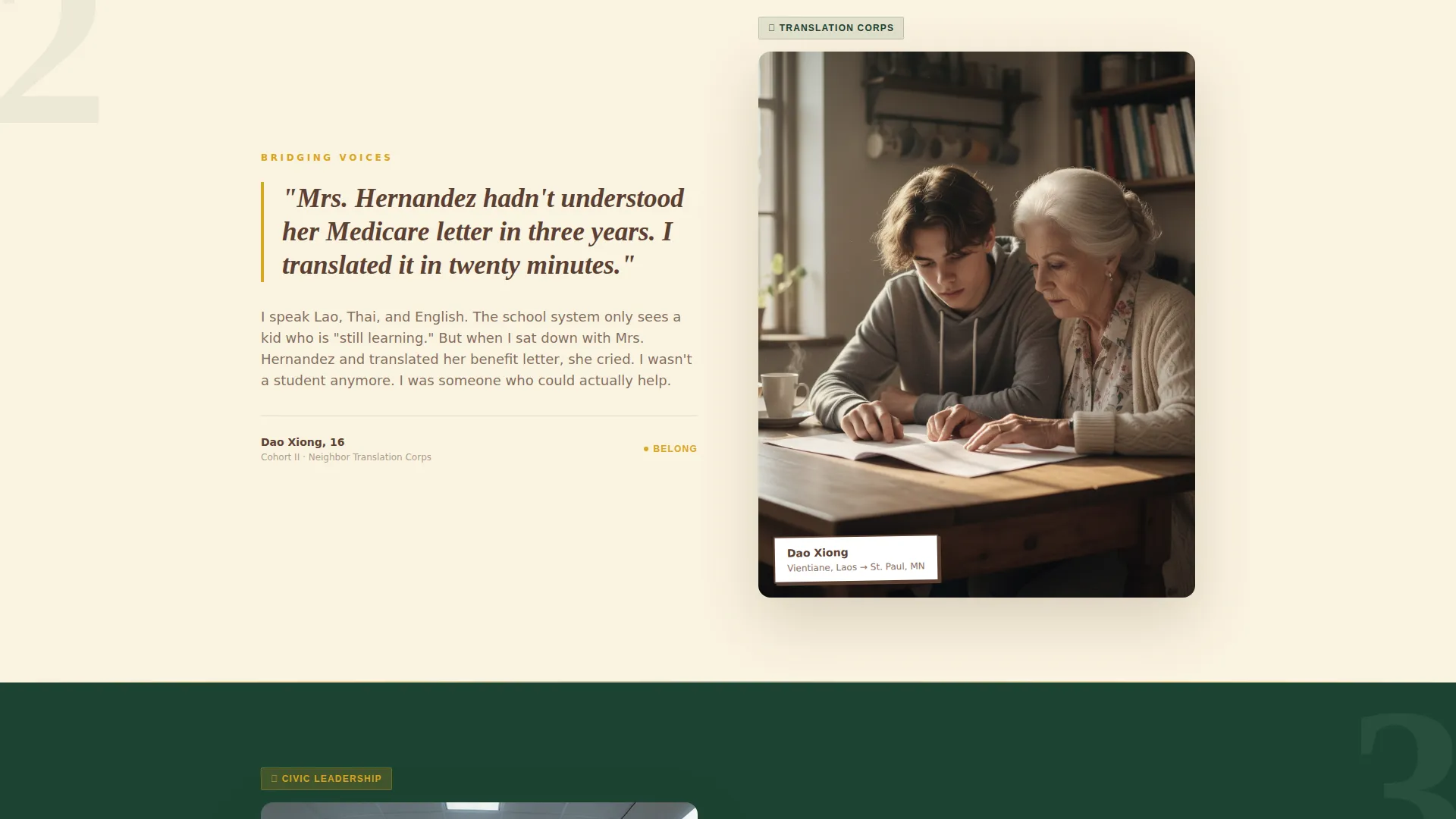 Immigrant & Refugee Support Portfolio & Case Study Website Template
