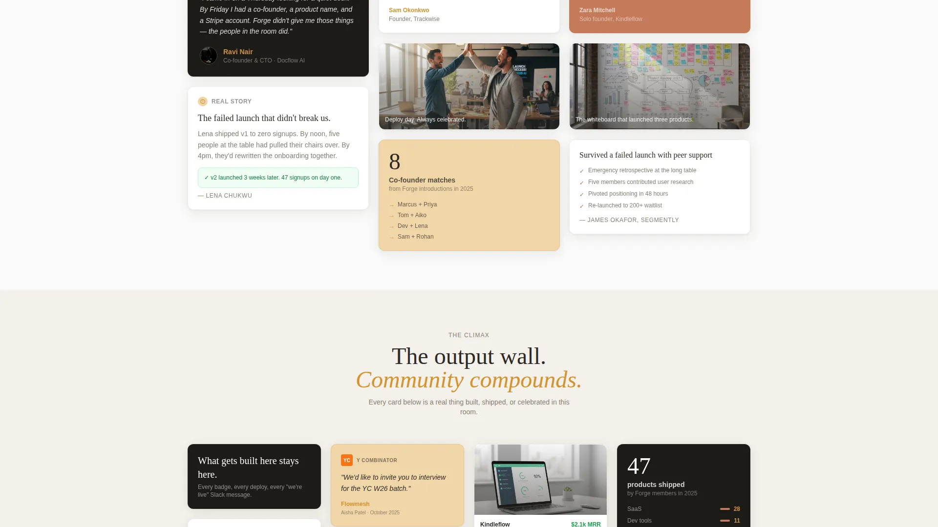 SaaS Builders Community Professional Website Template