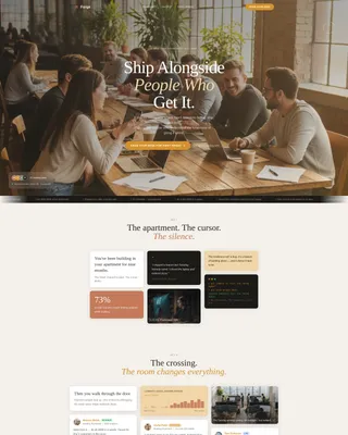 SaaS Builders Community Professional Website Template